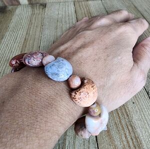 Coral Crystal Bracelet